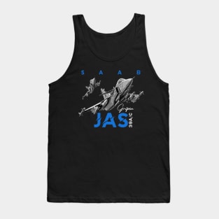 Saab JAS39 Gripen Swedish Aircraft Tank Top